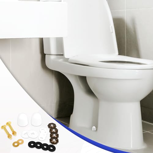 Sliverdew Toilet Floor Bolts Kit - Durable Solid Brass Toilet Fixtures