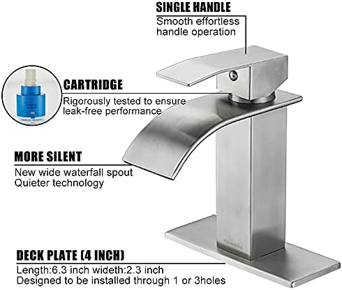 Bathroom Faucet with Single Handle