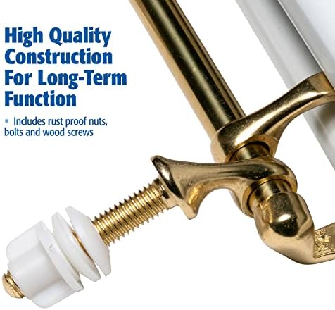 Plumb Pak PP837-36L Toilet Hinge Replacement Polished Brass - Easy Reliable Repair Solution