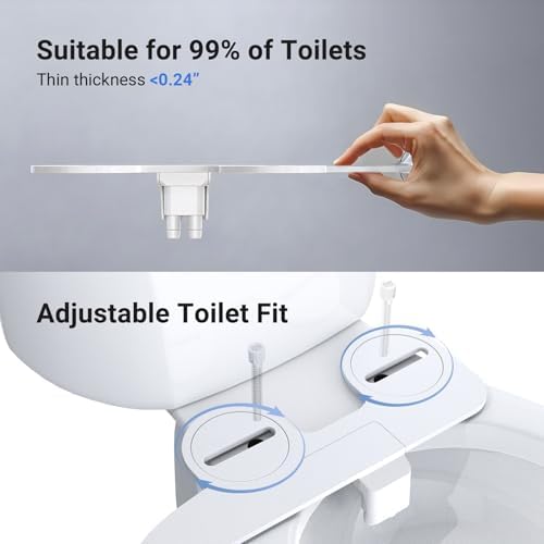 Elevate Your Toilet Experience with WATERLACE Dual Nozzle Bidet Attachment