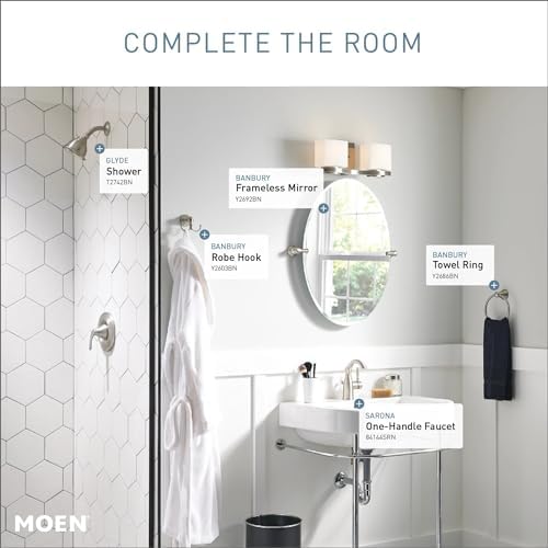 Millet Moen Farmhouse Bathroom Faucet Spot-Resistant ADA-Compliant Durable Easy to Install