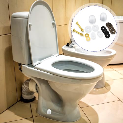 Sliverdew Toilet Floor Bolts Kit - Durable Solid Brass Toilet Fixtures