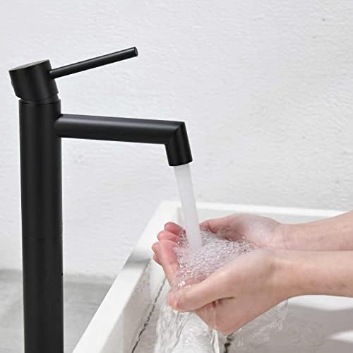 DICOYA Matte Black Vessel Sink Faucet Modern Durable 304 Steel