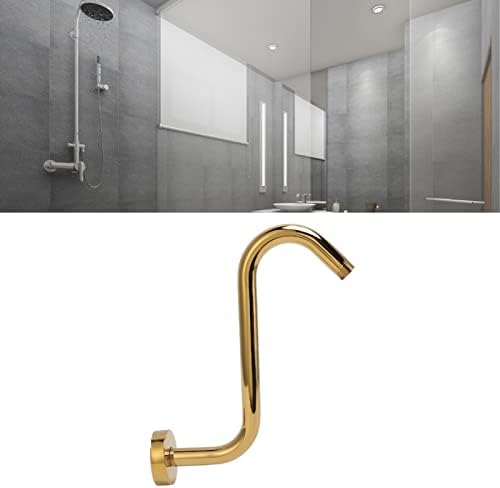 Fuhui 304 Stainless Steel S-Shaped Shower Arm - Gold Finish