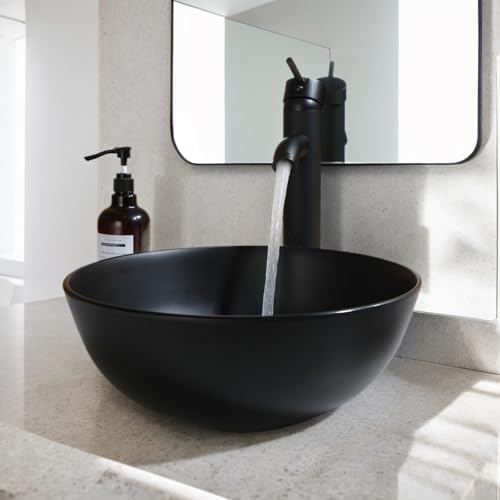 Modern Black Vessel Sink