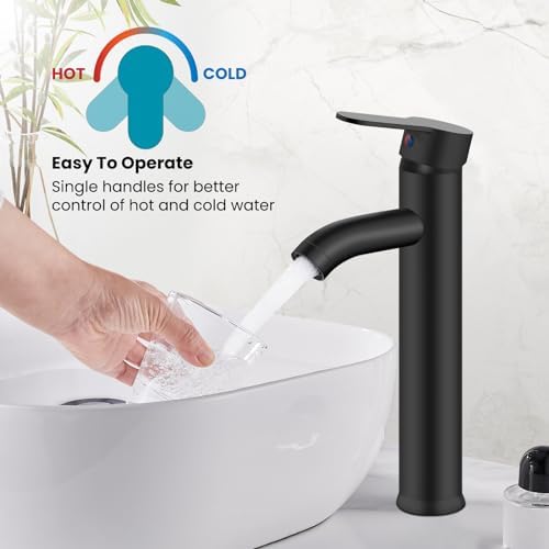 Premium Vessel Sink Faucet Modern Bathroom Fixtures 304 Stainless Steel