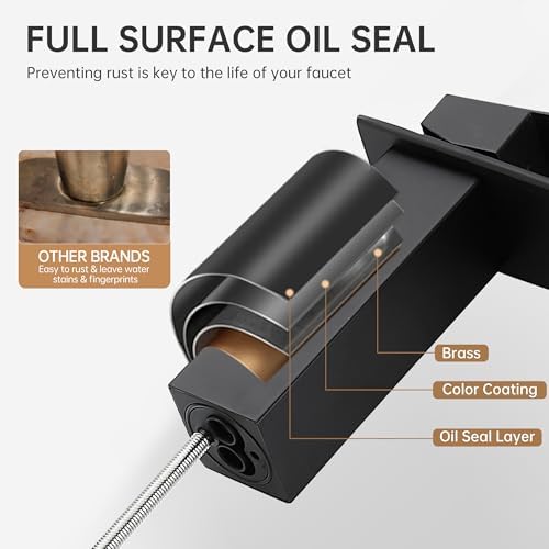 Fransiton Tall Vessel Sink Faucet Matte Black