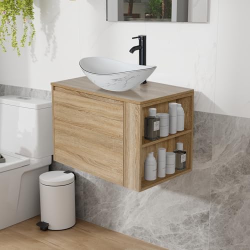 Stylish 30-Inch Bathroom Vanity with Hidden Storage