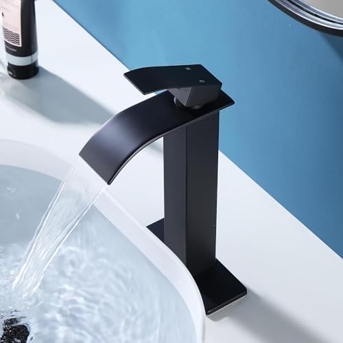 Fransiton Tall Vessel Sink Faucet Matte Black