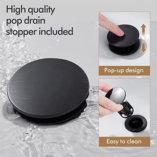 Fransiton Tall Vessel Sink Faucet Matte Black