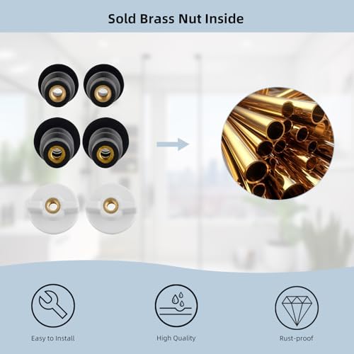 Hibbent Universal Toilet Seats Screws and Bolts Metal
