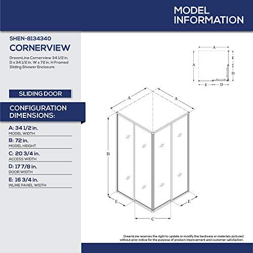 CompleteFrench Corner 36in Shower Enclosure Kit - Walk through Satin Black