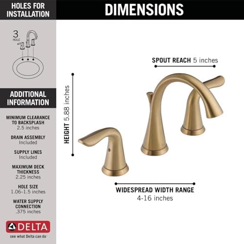 Delta Bathroom Faucet Leak-Resistant ADA Compliant
