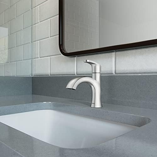 Moen Karis Chrome One-Hole Faucet with Optional Deckplate
