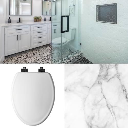 MayfairStylish Matte Black Toilet Seat odor-free secure and easy to install