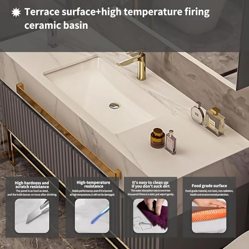 Double Sink Vanity with Smart LED Mirror