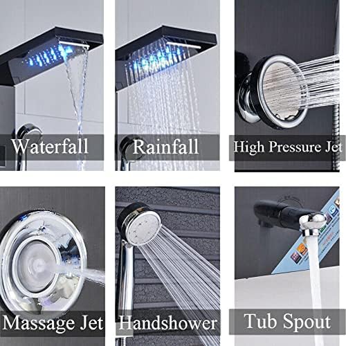 Stylish LED Light Bathroom Shower