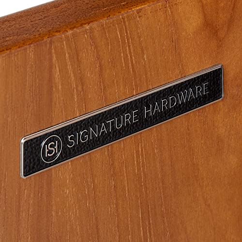 Teak and Chrome Vanity Set