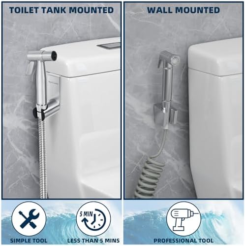 compact Durable Handheld Bidet Sprayer for Your Bathroom Needs