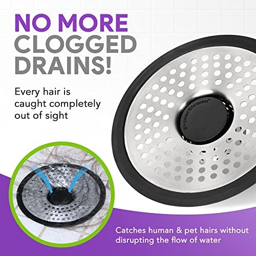 ShowerShroom SHSULT755 Ultra Revolutionary Stainless Steel Drain Protector