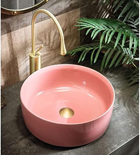 Fashionable Pink Vessel Sink