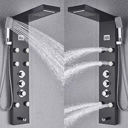 Stainless Steel Massage Shower with 6 massage nozzles