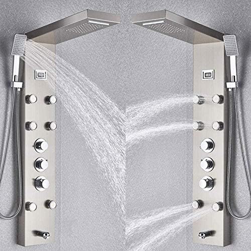Huin Waterfall Shower System with Massage Jets and Spray