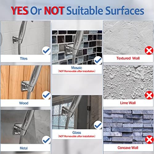 YDmeet Adjustable Handheld Shower Head Bracket