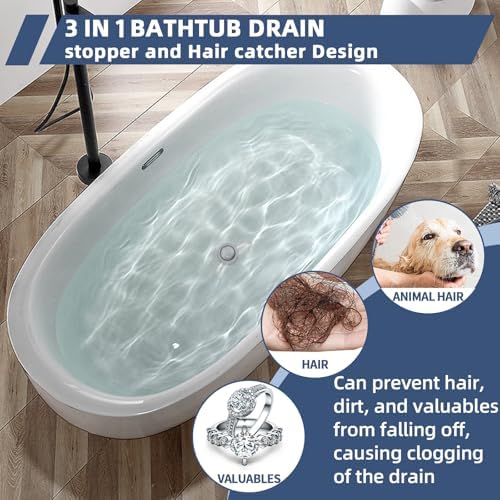 Efficiently Catches Hair and Debris in the Bathtub Drain