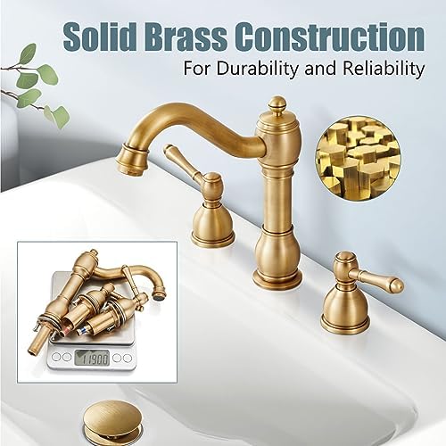 Aolemi Antique Brass Bathroom Sink Faucet