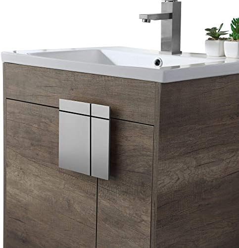 Elegant 24-Inch Bathroom Vanity with Gray Sink