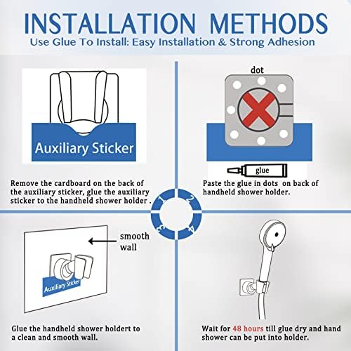 YDmeet Adjustable Handheld Shower Head Bracket