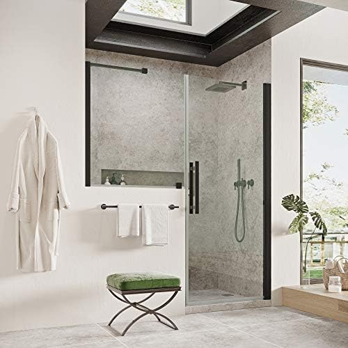 Endless Frameless Shower Door Black