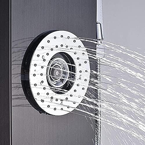 LED Stainless Steel Showers Shark Tank Black