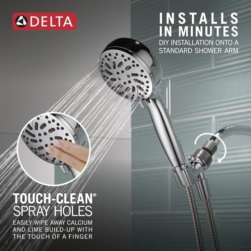 Delta Faucet ProClean Chrome Shower Head with Handheld