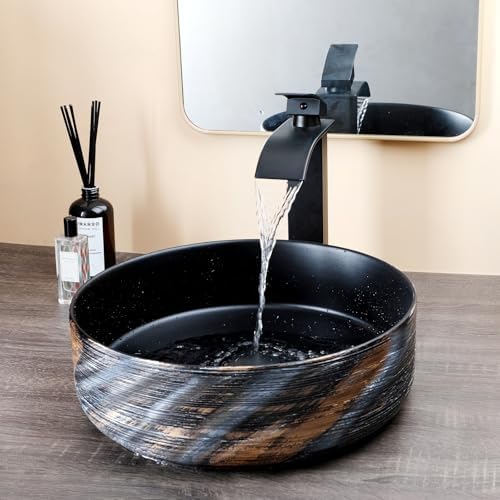 Stylish Ceramic Vessel Sink with Faucet Combo