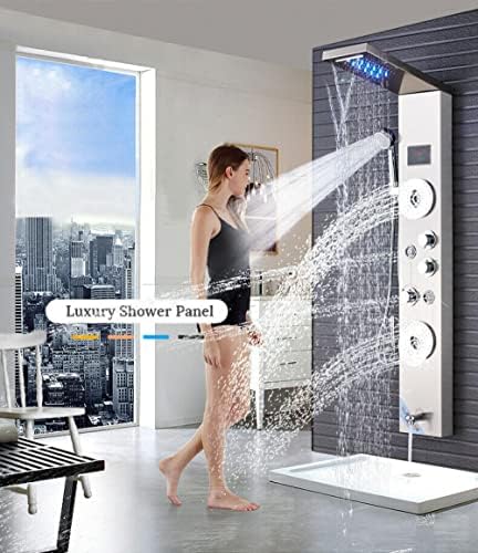 Stainless Steel Shower Panel Tower System with Hydrostatic Massage