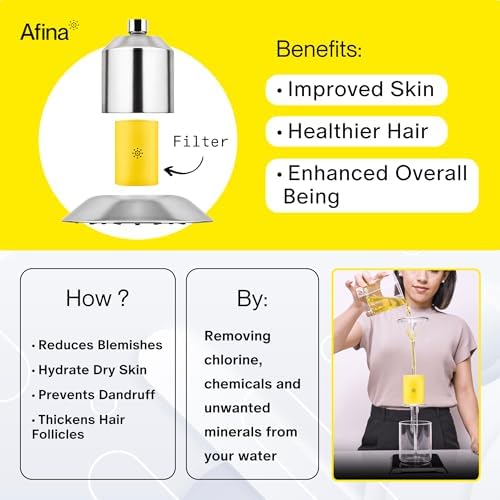 afina advanced filtered shower head