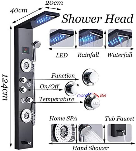 Relax in Style Huin Massage Jet Wall-Mounted Shower System