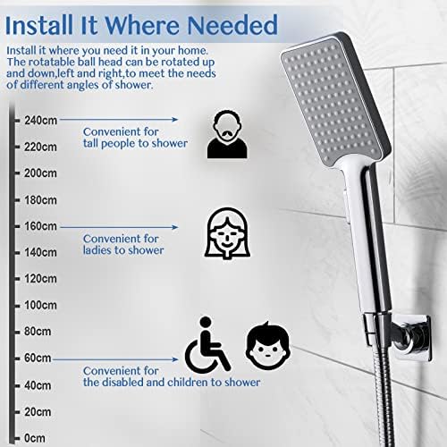 YDmeet Adjustable Handheld Shower Head Bracket