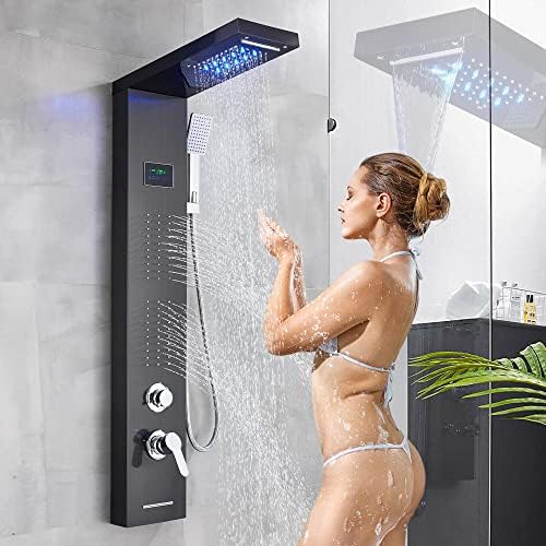 Relaxing LED Shower massage Jets with Brass Compatibility