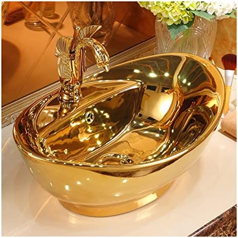 Stylish Golden Vessel Sink for Bathroom or Kitchen