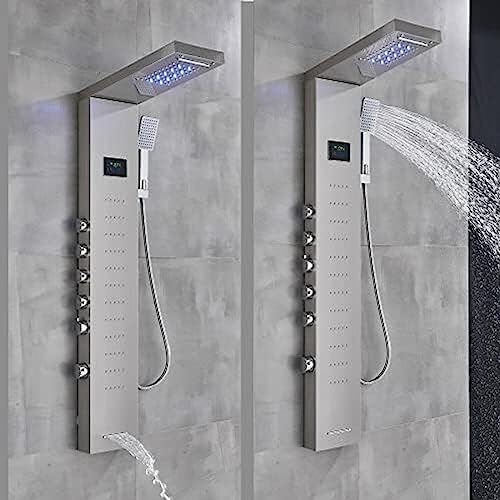 Massager Jets LED Light Waterfall Shower Head Upgrade Your Bathroom Experience