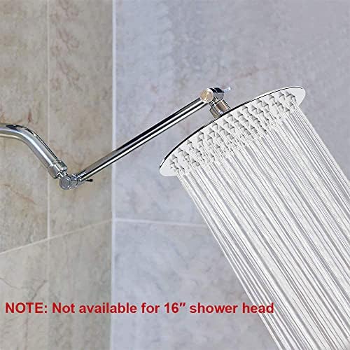 NearMoon Adjustable Chrome Shower Arm