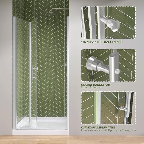 GETPRO Bifold Shower Door