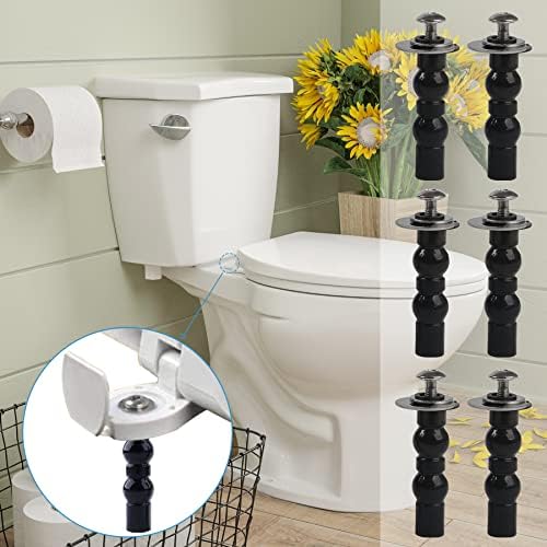 Quick-Install Universal Toilet Seat Hinges for Home Use
