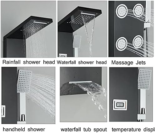 Stainless Steel Shower Head with Jets
