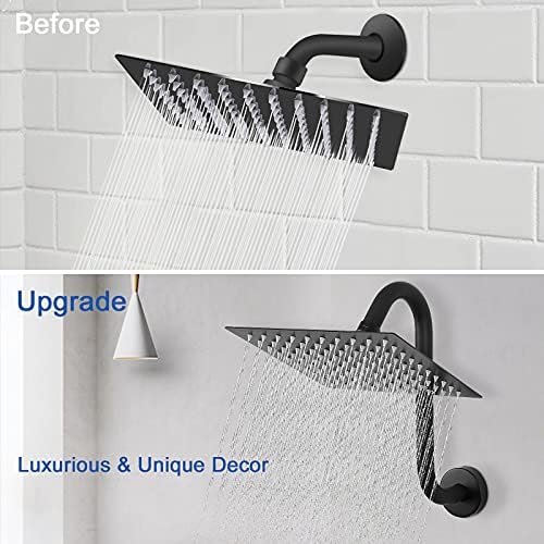 Sturdy S-Shaped Shower Arm Extenders