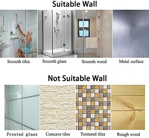 Adjustable Suction Cup Showers Holder Silver-1 Bathroom Bracket