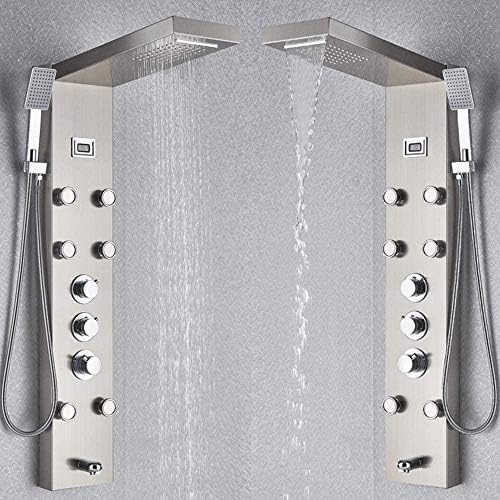 Huin Waterfall Shower System with Massage Jets and Spray